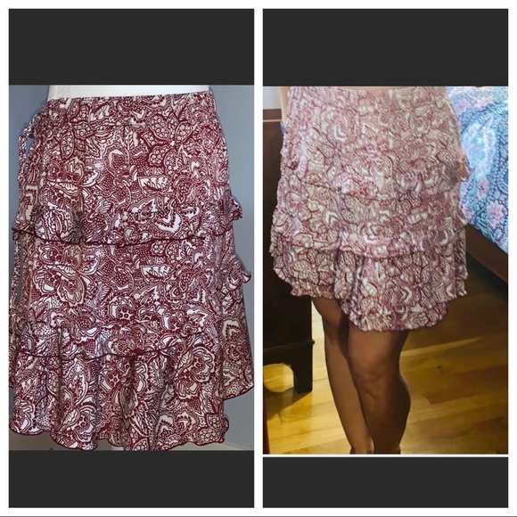 Who What Wear Dresses & Skirts - Who What Wear paisley ruffled skirt